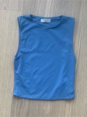 blue Babaton crop tank